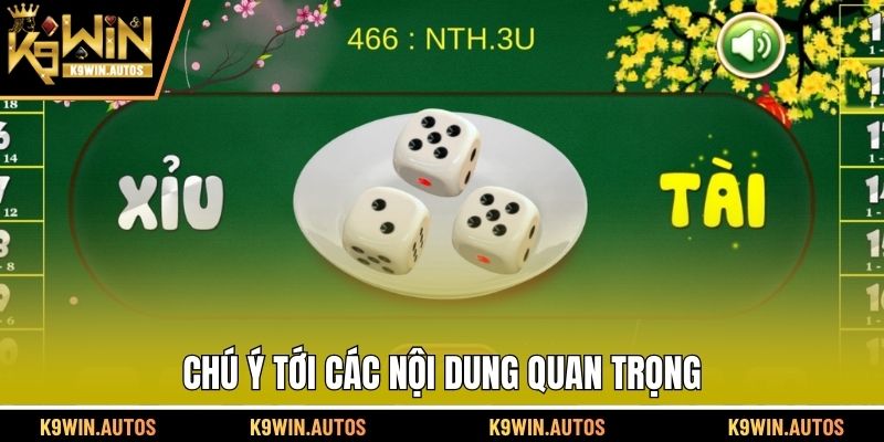 Hãy để ý kỹ lưỡng các thông tin quan trọng.
